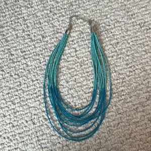 Turquoise beaded necklace